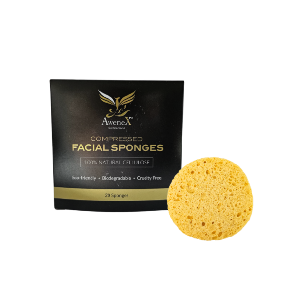 AweneX® Facial Schwämme Natur 20 Stk.